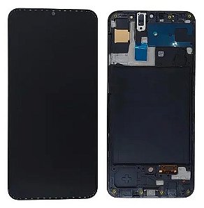 Frontal Tela Display Samsung A30S (A307) Com Aro 1 Linha Incell