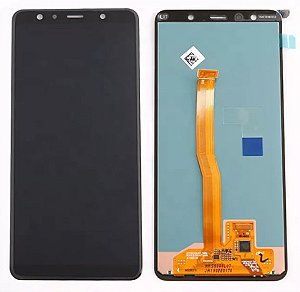 FRONTAL TELA DISPLAY SAMSUNG A7 2018 (A750) 1 LINHA INCELL