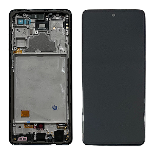 Frontal Tela Display Samsung A72 A725 Com Aro Original