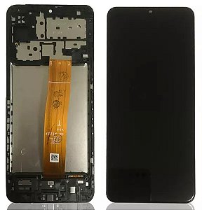 FRONTAL TELA DISPLAY SAMSUNG M12 COM ARO 1 LINHA