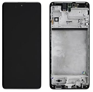 Frontal Tela Display Samsung M51 Com Aro Oled 1 Linha
