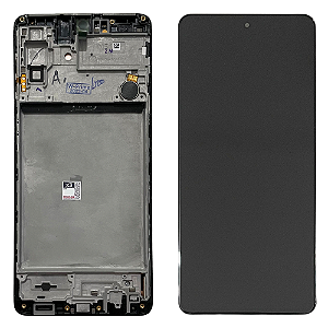 Frontal Tela Display Samsung M51 M515 Com Aro Original