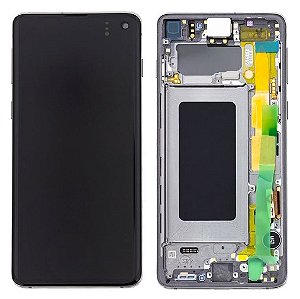 FRONTAL TELA DISPLAY SAMSUNG S10 (G973) 1 LINHA AMOLED