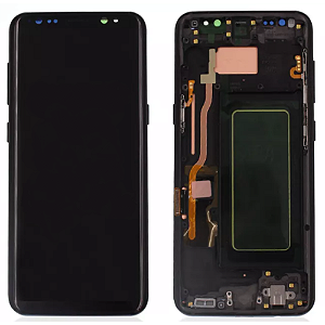 FRONTAL TELA DISPLAY SAMSUNG S8 (G950) COM ARO 1 LINHA AMOLED