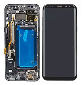 FRONTAL TELA DISPLAY SAMSUNG S8 PLUS (G955) COM ARO 1 LINHA AMOLED