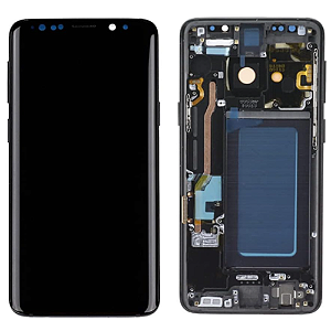 FRONTAL TELA DISPLAY SAMSUNG S9 PLUS (G965) COM ARO 1 LINHA AMOLED