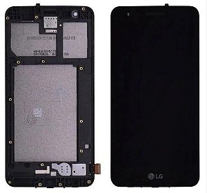 FRONTAL TELA DISPLAY LCD LG K4 2017 X230 COM ARO 1 LINHA