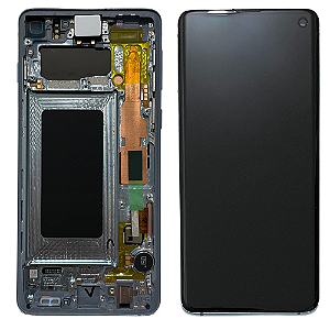 Frontal Tela Display Samsung S10 G973 Com Aro Original