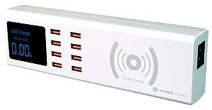 CARREGADOR COM WIRELESS SS309WD 8 EM 1