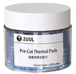 MINI ALMOFADA TÉRMICA DE SILICONE PRÉ CORTADA 2UUL PRE-CUT 1.5MM