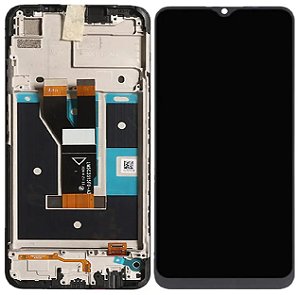 FRONTAL TELA DISPLAY LCD REALME C20 COM ARO 1 LINHA