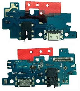PLACA SUB CONECTOR DE CARGA SAMSUNG A30S (A307) 1 LINHA