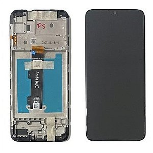 Frontal Tela Display Moto E20 XT2155 Com Aro Original