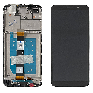 FRONTAL TELA DISPLAY MOTOROLA MOTO E6 PLAY (XT2029) COM ARO ORIGINAL NACIONAL
