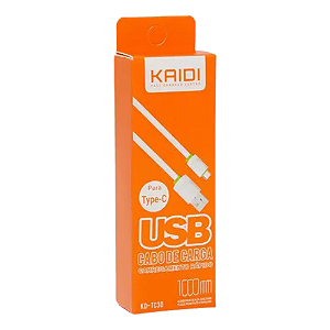 Cabo Rápido Usb Para Tipo C 1 Metro KD-TC30 Kaidi