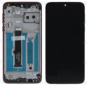 Frontal Tela Display Moto G8 Play Com Aro Original