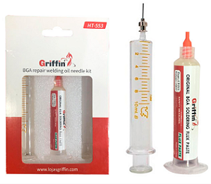 FLUXO DE SOLDA EM PLASTA COM SERINGA GRIFFIN HT-553