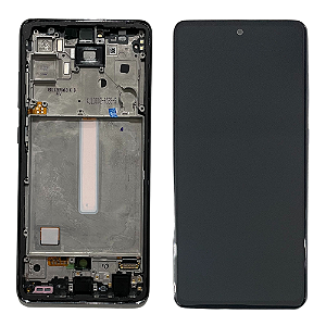 Frontal Tela Display Samsung A52 A525 Com Aro Original