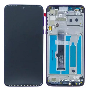 Frontal Tela Display Moto One Macro XT2016 Com Aro Original