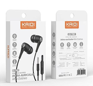Fone de Ouvido Intra Auricular com Microfone Kaidi