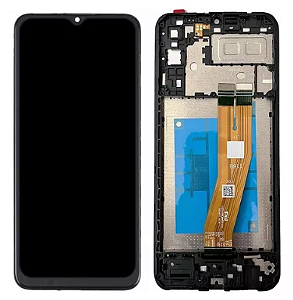 Frontal Tela Display Samsung A04E Com Aro 1 Linha