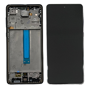 Frontal Tela Display Samsung A73 5G A736 Com Aro Original