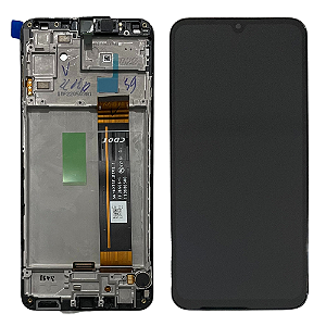 Frontal Tela Display Samsung A23 4G A235 Com Aro Original