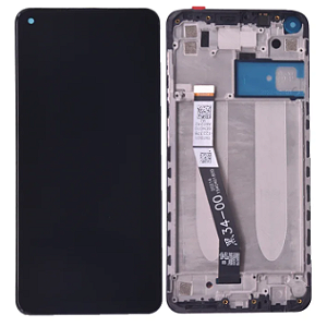 FRONTAL TELA DISPLAY LCD XIAOMI REDMI NOTE 9 COM ARO VIVID 1 LINHA