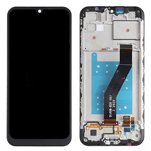 FRONTAL TELA DISPLAY LCD MOTOROLA MOTO E6I COM ARO 1 LINHA