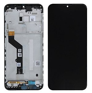 FRONTAL TELA DISPLAY LCD MOTOROLA MOTO E7 PLUS (XT2081) COM ARO ORIGINAL NACIONAL