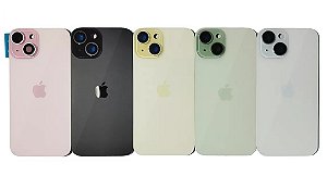 Tampa Traseira Apple iPhone 15 Com Lente Aro e Anel Magnetico