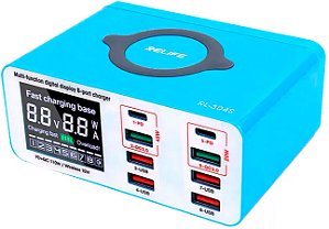 Carregador 8 Portas Wireless Relife RL-304S