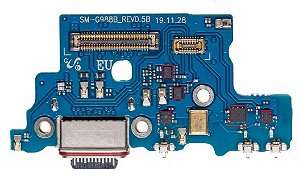 Placa Sub Conector de Carga Samsung S20 Ultra (G988) 1 Linha
