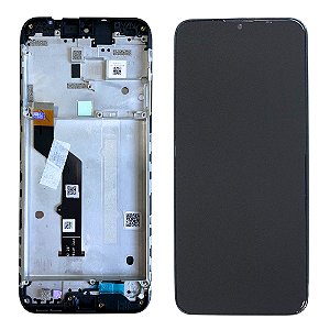 Frontal Tela Display Moto G9 Play XT2083 Com Aro Original