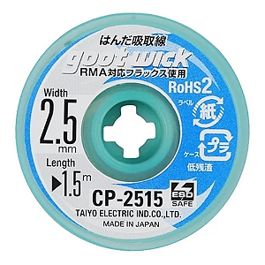 Malha Dessoldadora Goot Wick 2515 2.5mm 150cm