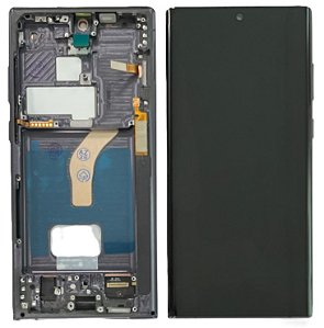 Frontal Tela Display Samsung S22 Ultra S908 Com Aro Oled REWA