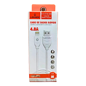 Cabo Rápido Usb para iPhone 1 Metro 4.8A LE-2016IOS Lehmox