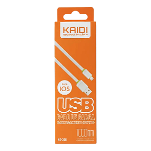 Cabo Rápido Usb Para iPhone 1 Metro KD-306 Kaidi