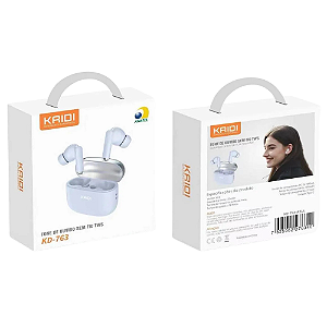 Fone de Ouvido Bluetooth Tws Com Microfone E Estojo KD-763 Kaidi