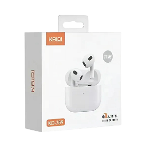 Fone de Ouvido Bluetooth Tws Com Microfone E Estojo KD-789 Kaidi