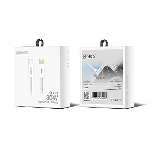 Cabo Nylon Tipo C Para iPhone 30W 1M CB-485I Hrebos