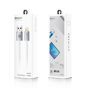 Cabo Premium Nylon Usb Para iPhone 18W 1M CB-267I Hrebos
