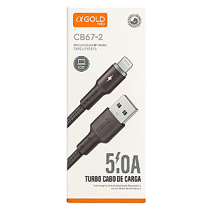 Cabo Turbo Usb Para iPhone 1M 5.0A CB67-2 Agold