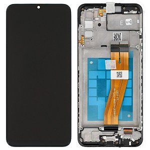Frontal Tela Display Samsung A02s (A025) Com Aro Original