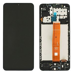 Frontal Tela Display Samsung M12 (M127) Com Aro Original