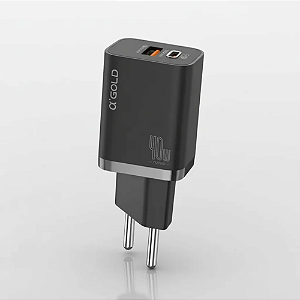 Fonte Carregador Turbo 1 Usb + 1 Tipo C 9.1A 40W CA42-4 Agold