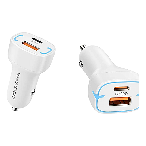 Fonte Carregador Veicular Turbo Usb + Tipo C 35W L12-4 Hmaston