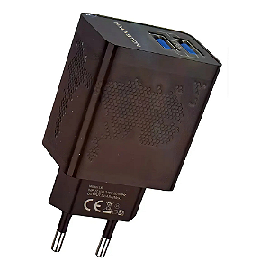 Carregador Rápido 2 Usb 4.1A C/ Cabo Micro Usb LR12-1 Hmaston