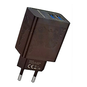 Carregador Rápido 2 Usb 4.8A C/ Cabo Tipo C LR12-3 Hmaston