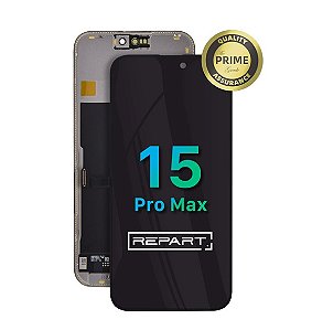 Frontal Tela Display iPhone 15 Pro Max Soft Oled Repart (Troca Ci)